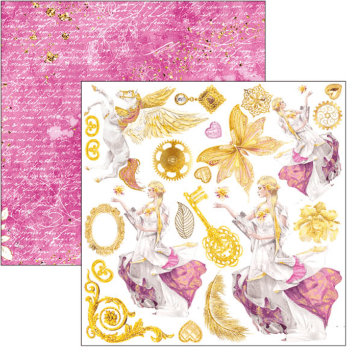 Ciao Bella, collection Ethereal,  Format 15x15cm - 24 feuilles - 190gsm (éléments à découper)