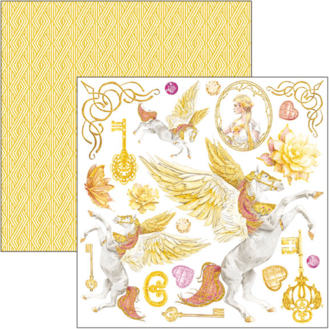 Ciao Bella, collection Ethereal,  Format 15x15cm - 24 feuilles - 190gsm (éléments à découper)