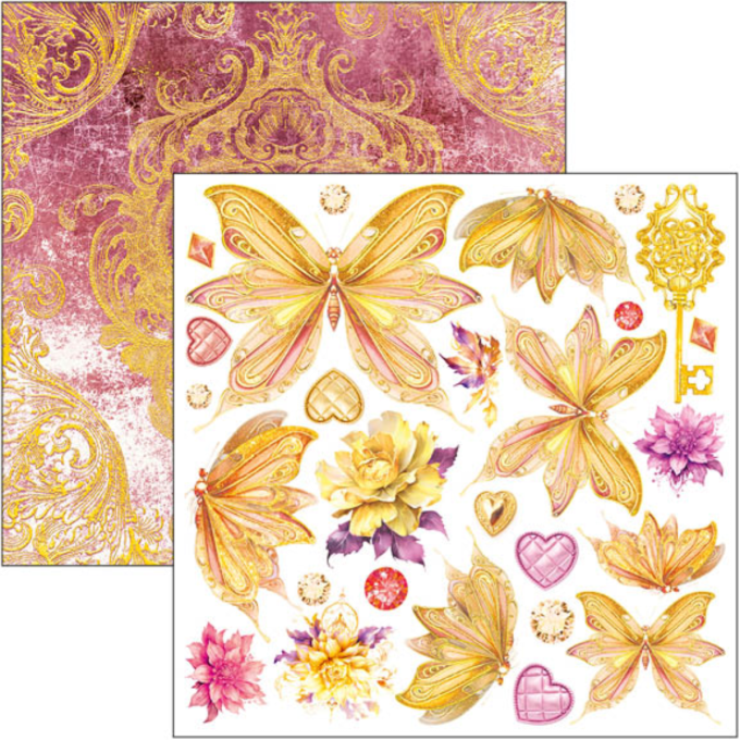 Ciao Bella, collection Ethereal,  Format 15x15cm - 24 feuilles - 190gsm (éléments à découper)