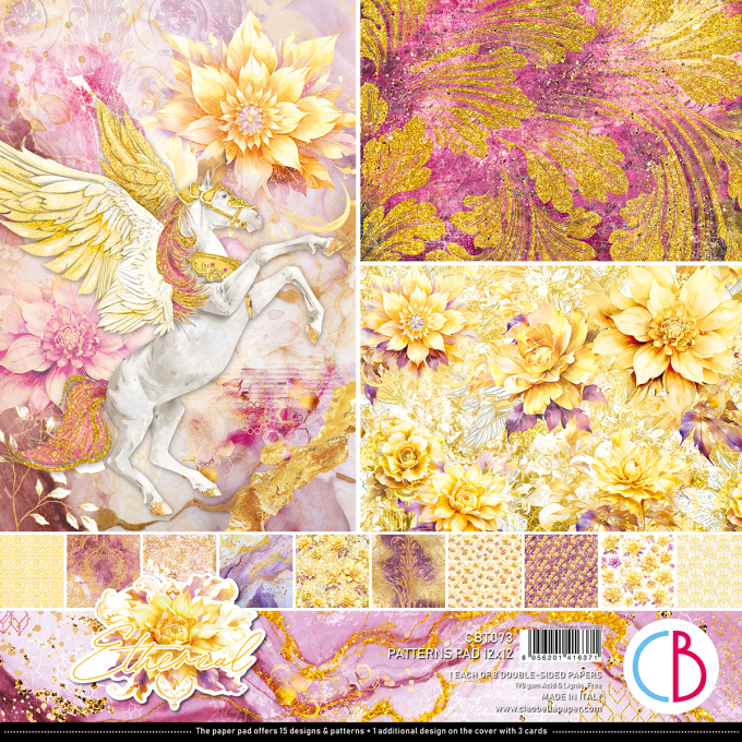 Ciao Bella, collection Ethereal, Patterns - 30x30cm - 8 feuilles - 190gsm