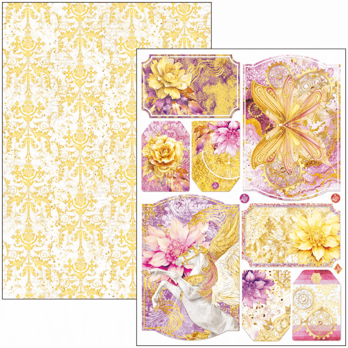 Ciao Bella, collection Ethereal, Format A4 - 9 feuilles - 190gsm