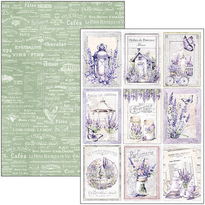 Ciao Bella, collection Morning in Provence, Format A4 - 9 feuilles - 190gsm