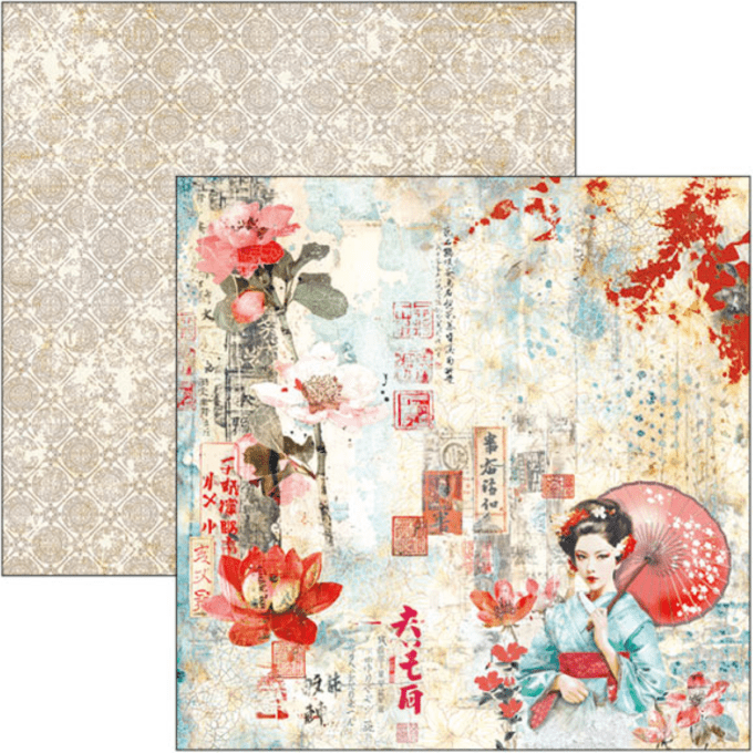 Ciao Bella, collection Land of rising sun -  30x30cm - 12 feuilles - 190gsm