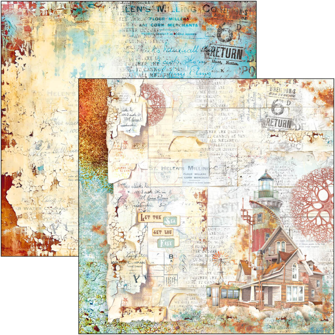 Ciao Bella, collection Coral reef -  30x30cm - 12 feuilles - 190gsm 