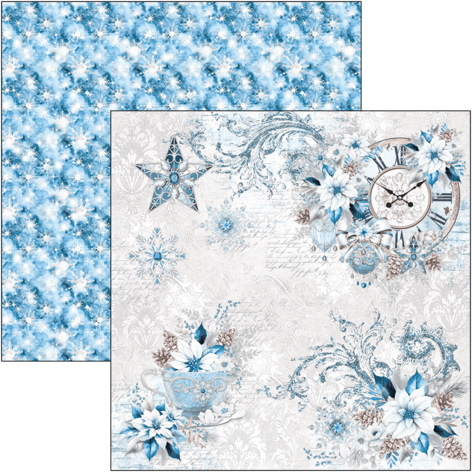 Ciao Bella, collection Elegance of blue -  30x30cm - 12 feuilles - 190gsm 