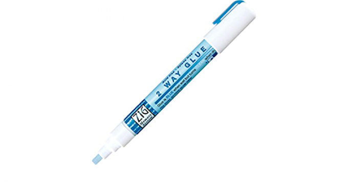 Stylo colle Zig, pointe biseautée, 10.3ml - repositionnable et permanent