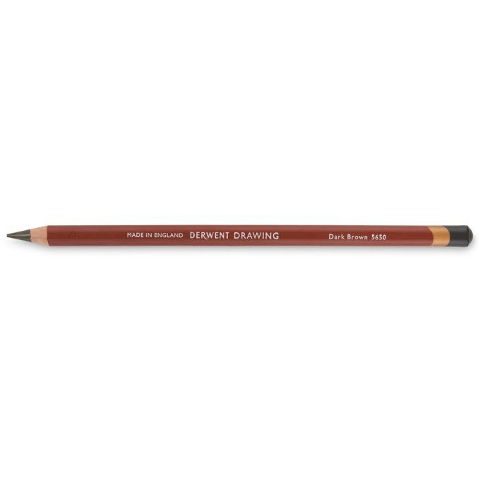 Crayon Drawing, Derwent - à l'unité - n°5650, couleur : Dark brown