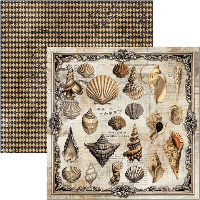 Ciao Bella, collection Cabinet of curiosities - 30x30cm - 12 feuilles - 190gsm 