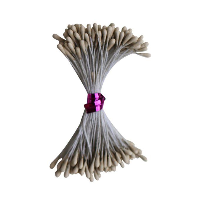 100 petits pistils - couleur : classic cream - Dress my craft