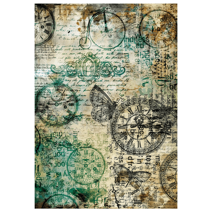 Ciao Bella- 4 feuilles de papier de riz , Format A4 - Time capsule
