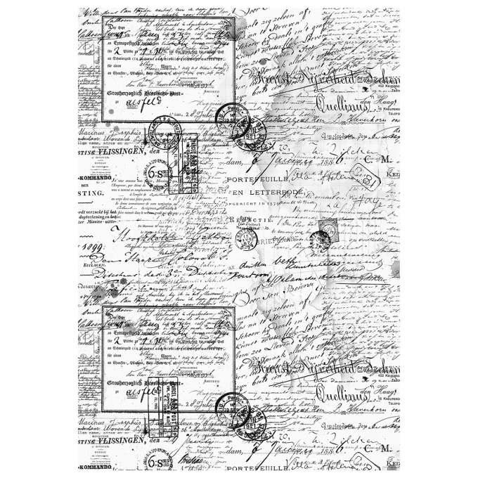 Ciao Bella- 4 feuilles de papier de riz , Format A4 - Meaningful memories