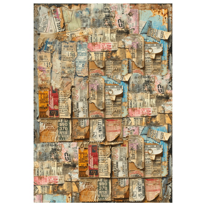 Ciao Bella- 4 feuilles de papier de riz , Format A4 - Journey Ahead