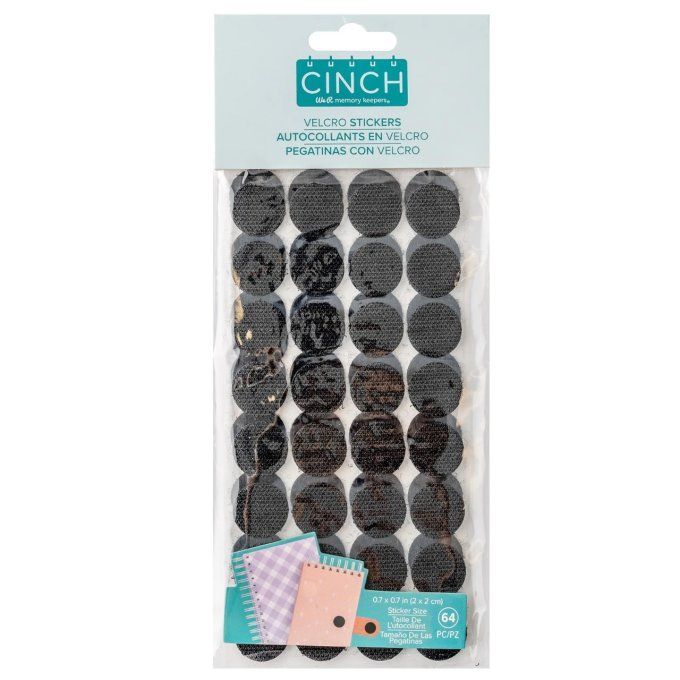 32 pastilles auto-agrippantes noires, WRMK Cinch