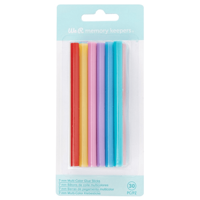 30 bâtonnets de colle, 7x100mm  - WRMK - Lot multicolore