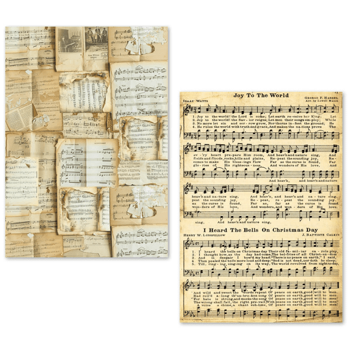 Ciao Bella- 24 feuilles de papier de soie , Format A5 - Partitions