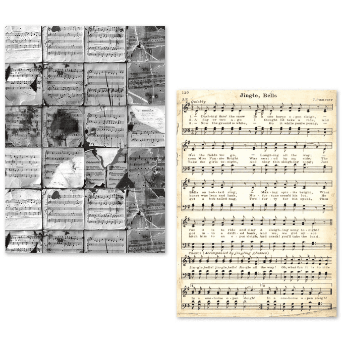 Ciao Bella- 24 feuilles de papier de soie , Format A5 - Partitions