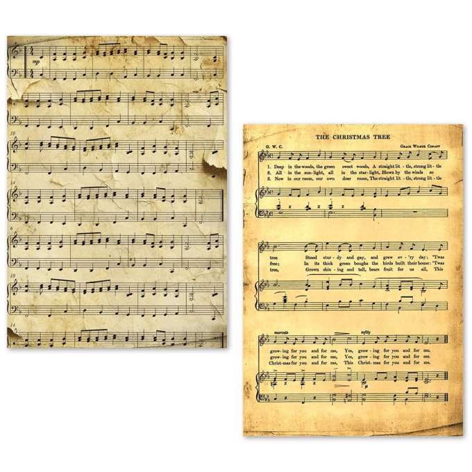 Ciao Bella- 24 feuilles de papier de soie , Format A5 - Partitions