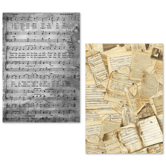 Ciao Bella- 24 feuilles de papier de soie , Format A5 - Partitions