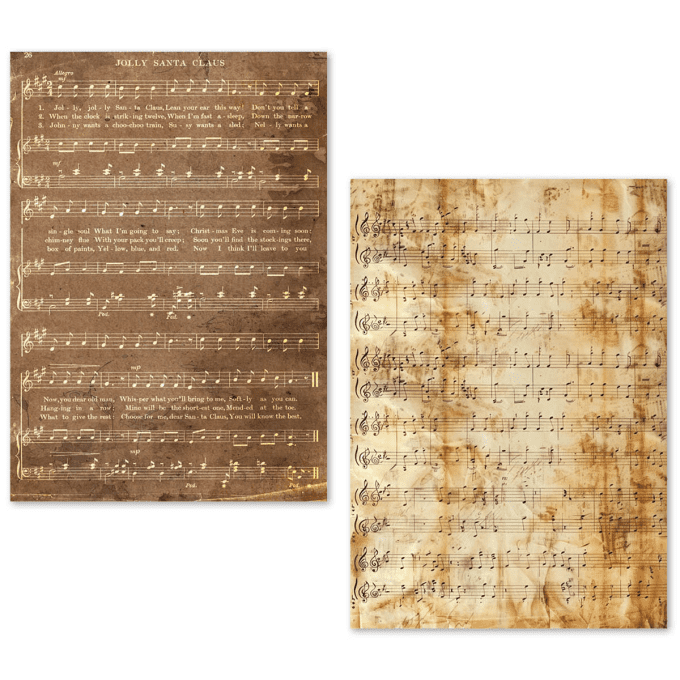 Ciao Bella- 24 feuilles de papier de soie , Format A5 - Partitions