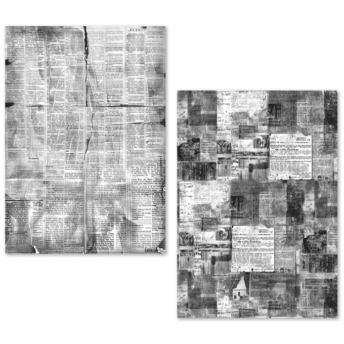 Ciao Bella- 24 feuilles de papier de soie , Format A5 - Newspapers