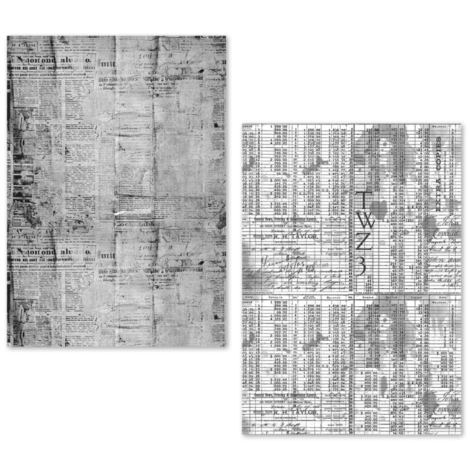 Ciao Bella- 24 feuilles de papier de soie , Format A5 - Newspapers