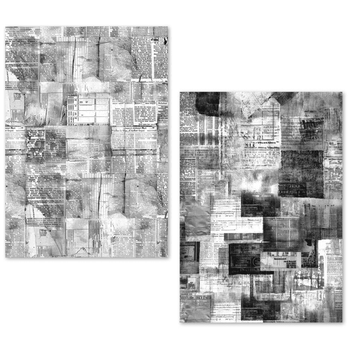 Ciao Bella- 24 feuilles de papier de soie , Format A5 - Newspapers