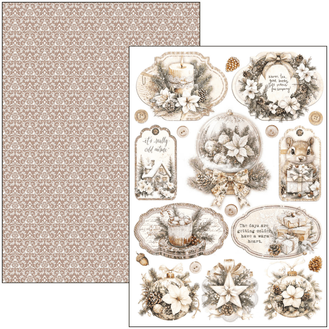 Ciao Bella, collection Winter season, Format A4 - 9 feuilles - 190gsm