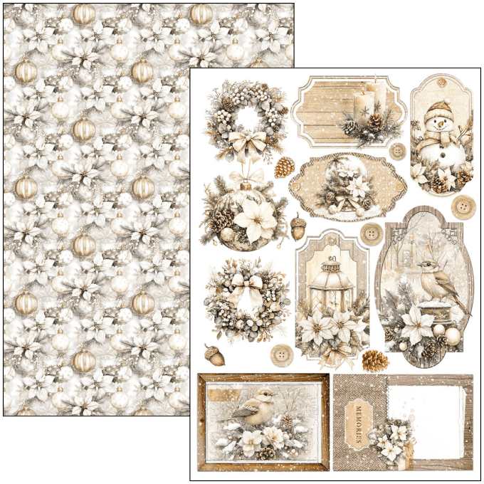 Ciao Bella, collection Winter season, Format A4 - 9 feuilles - 190gsm