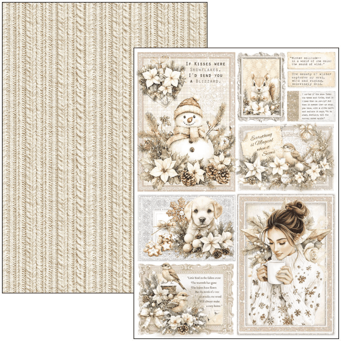 Ciao Bella, collection Winter season, Format A4 - 9 feuilles - 190gsm