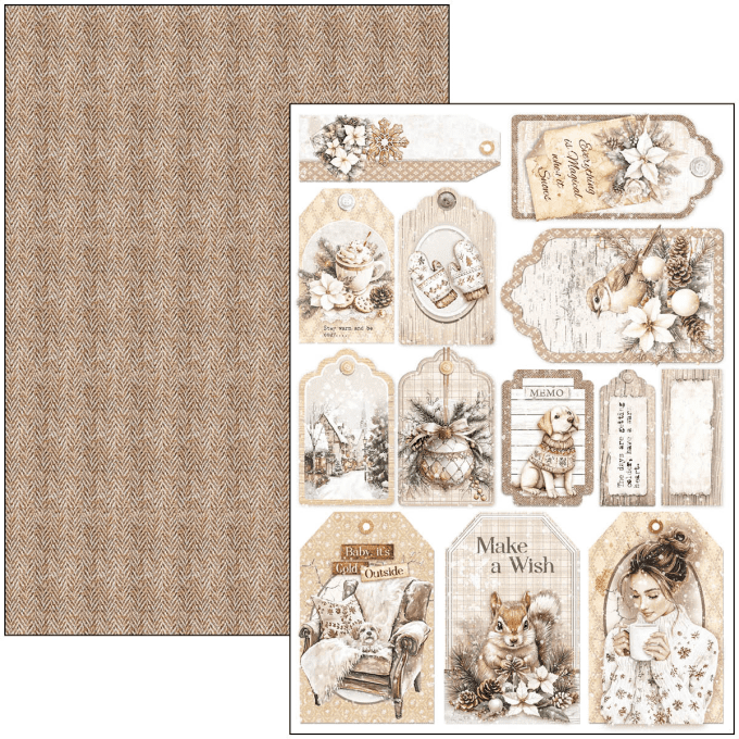 Ciao Bella, collection Winter season, Format A4 - 9 feuilles - 190gsm