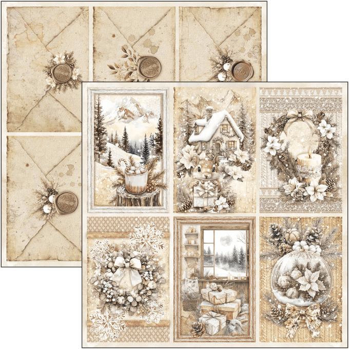 Ciao Bella, collection Winter season - 20x20cm - 12 feuilles - 190gsm 