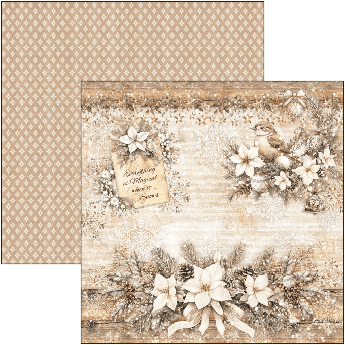 Ciao Bella, collection Winter season - 20x20cm - 12 feuilles - 190gsm 