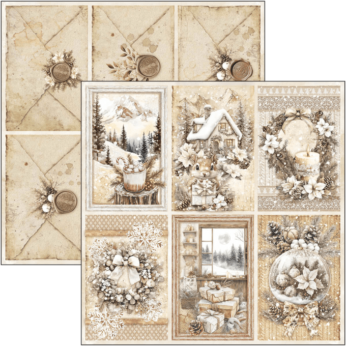 Ciao Bella, collection Winter season - 30x30cm - 12 feuilles - 190gsm