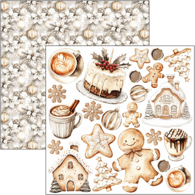 Ciao Bella, Winter season, Format 15x15cm, 24 feuilles, 190gsm (éléments à découper) 