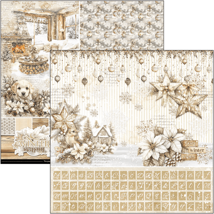 Ciao Bella, collection Winter season, Patterns - 30x30cm - 8 feuilles - 190gsm
