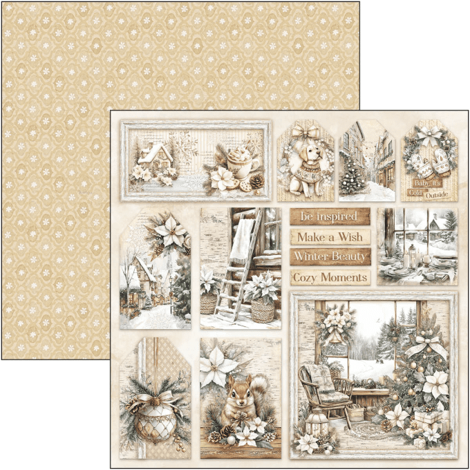 Ciao Bella, collection Winter season, Patterns - 30x30cm - 8 feuilles - 190gsm