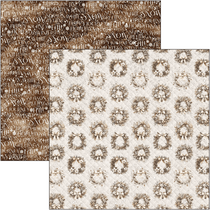 Ciao Bella, collection Winter season, Patterns - 30x30cm - 8 feuilles - 190gsm