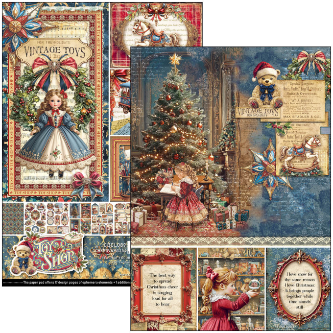 Ciao Bella, collection Toy shop, Format A4 - 9 feuilles - 190gsm