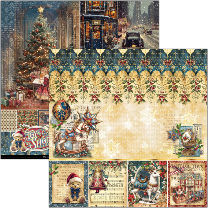 Ciao Bella, collection Toy shop - 20x20cm - 12 feuilles - 190gsm