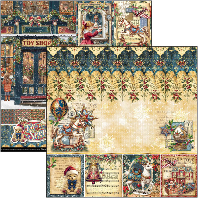Ciao Bella, collection Toy shop - 30x30cm - 12 feuilles - 190gsm