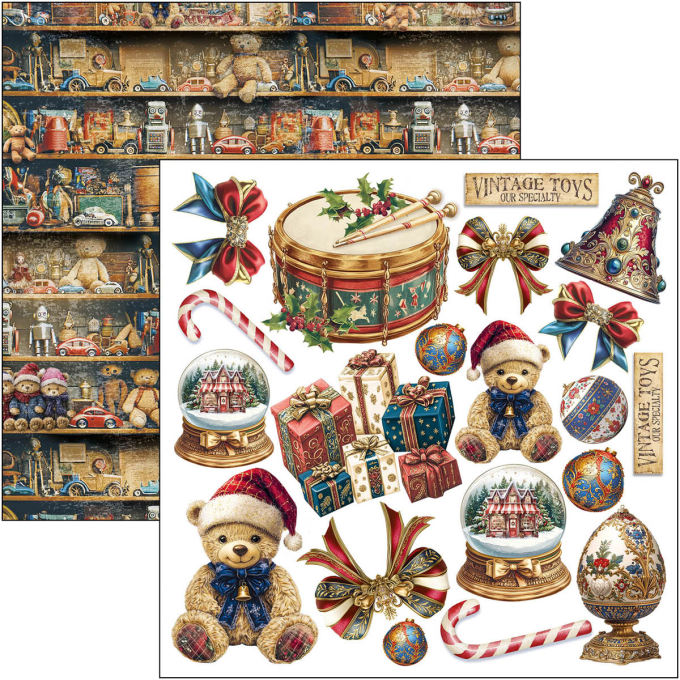 Ciao Bella, collection Toy shop - 15x15cm - 24 feuilles - 190gsm