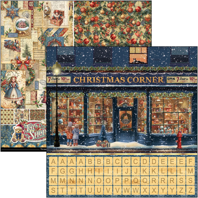 Ciao Bella, collection Toy shop - Patterns - 30x30cm - 8 feuilles - 190gsm 