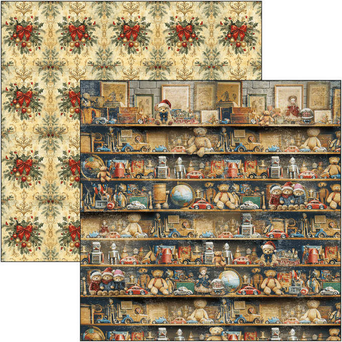 Ciao Bella, collection Toy shop - Patterns - 30x30cm - 8 feuilles - 190gsm 
