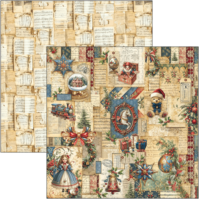 Ciao Bella, collection Toy shop - Patterns - 30x30cm - 8 feuilles - 190gsm 