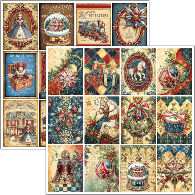 Ciao Bella, collection Toy shop - Patterns - 30x30cm - 8 feuilles - 190gsm 