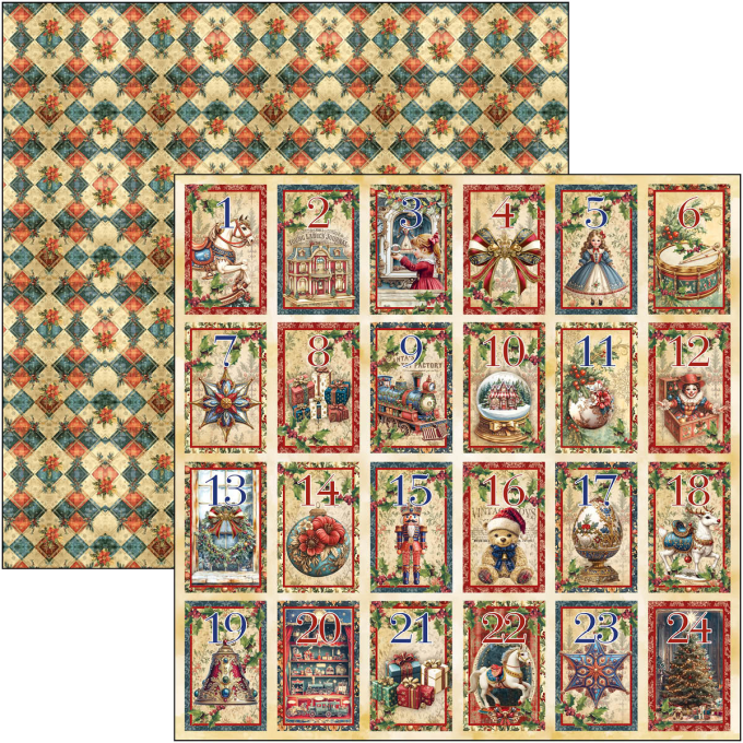 Ciao Bella, collection Toy shop - Patterns - 30x30cm - 8 feuilles - 190gsm 