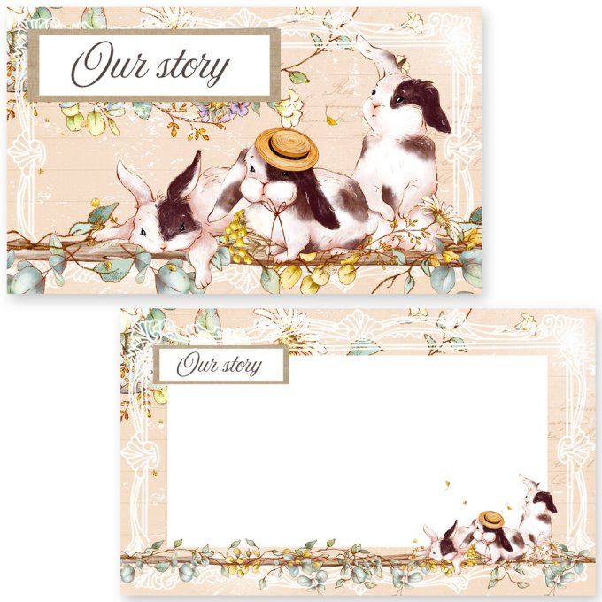 20 journaling cards, Memory place, My Family - Dimension d'une carte : 9x5.5cm environ
