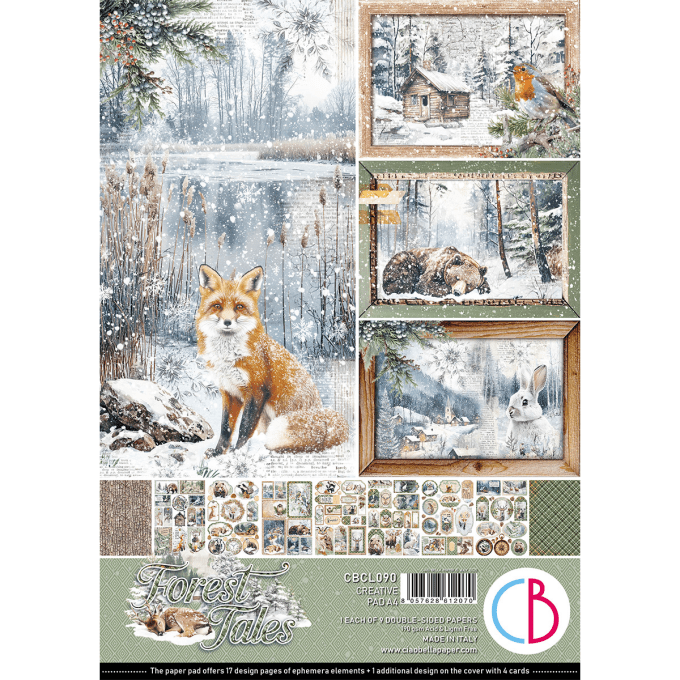 Ciao Bella, collection Forest Tales - Format A4 - 9 feuilles - 190gsm 