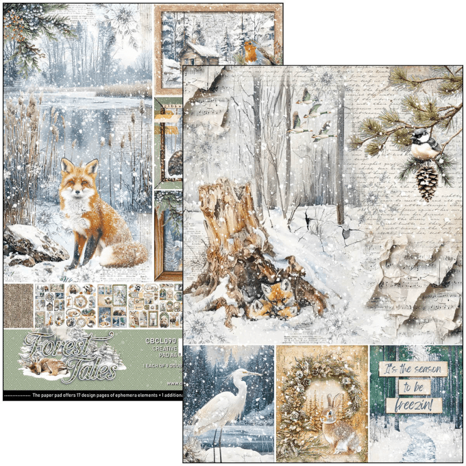 Ciao Bella, collection Forest Tales - Format A4 - 9 feuilles - 190gsm 
