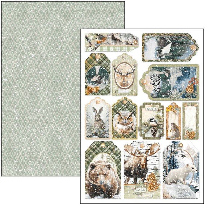 Ciao Bella, collection Forest Tales - Format A4 - 9 feuilles - 190gsm 